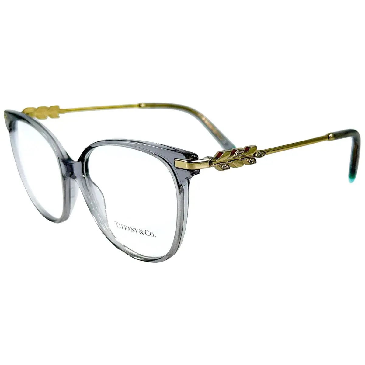 Tiffany Co TF2220B Womens Plastic Eyeglass Frame 8270 Crystal Grey 54-16