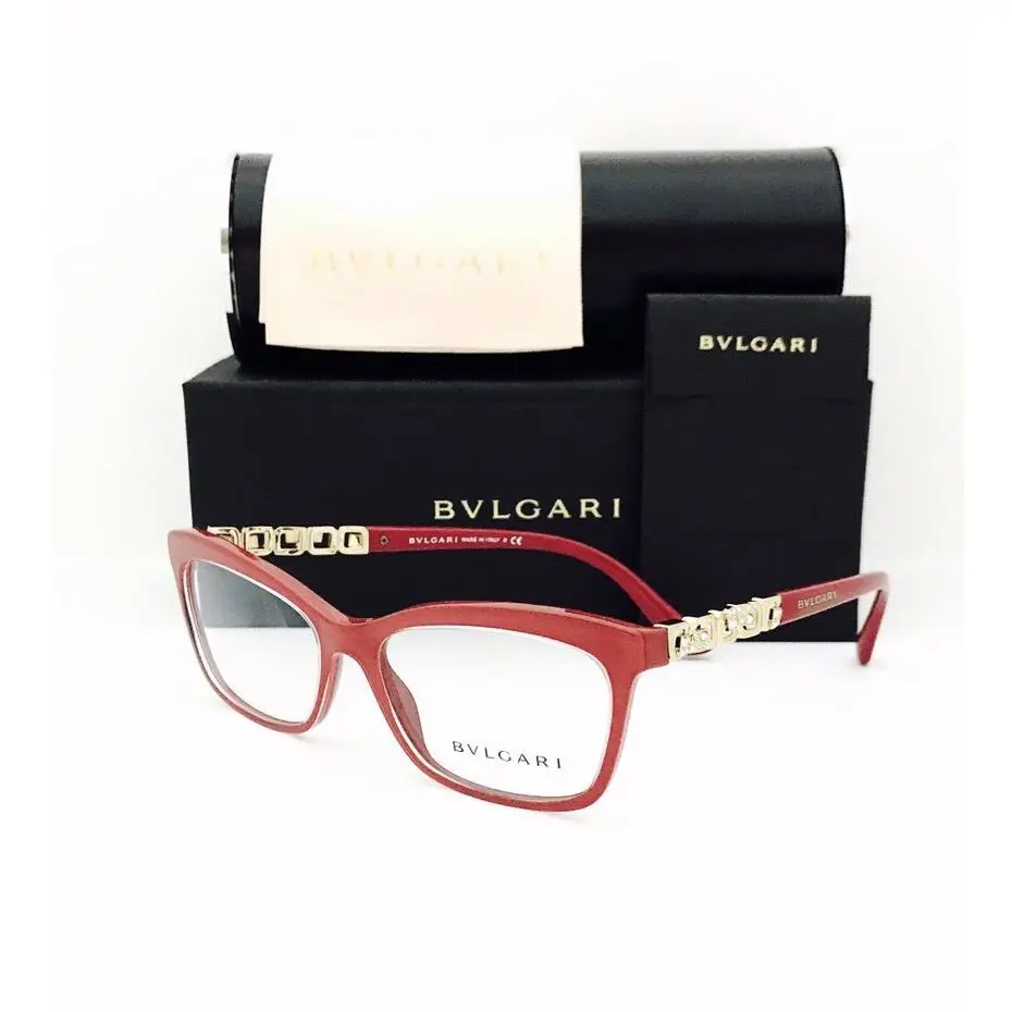 Bvlgari Eyeglasses BV 4116 B 5380 Top Crystal On Raspberry 54•16•140 W/case