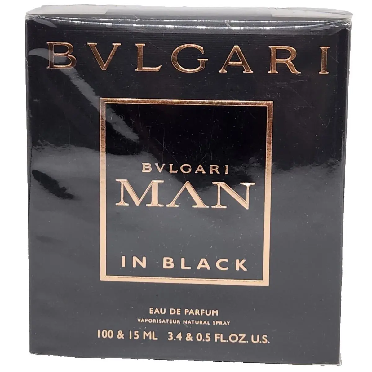 Bvlgari Man In Black 2pc Gift Set For Men Eau de Parfum Spray 3.4 fl oz 0.5 oz