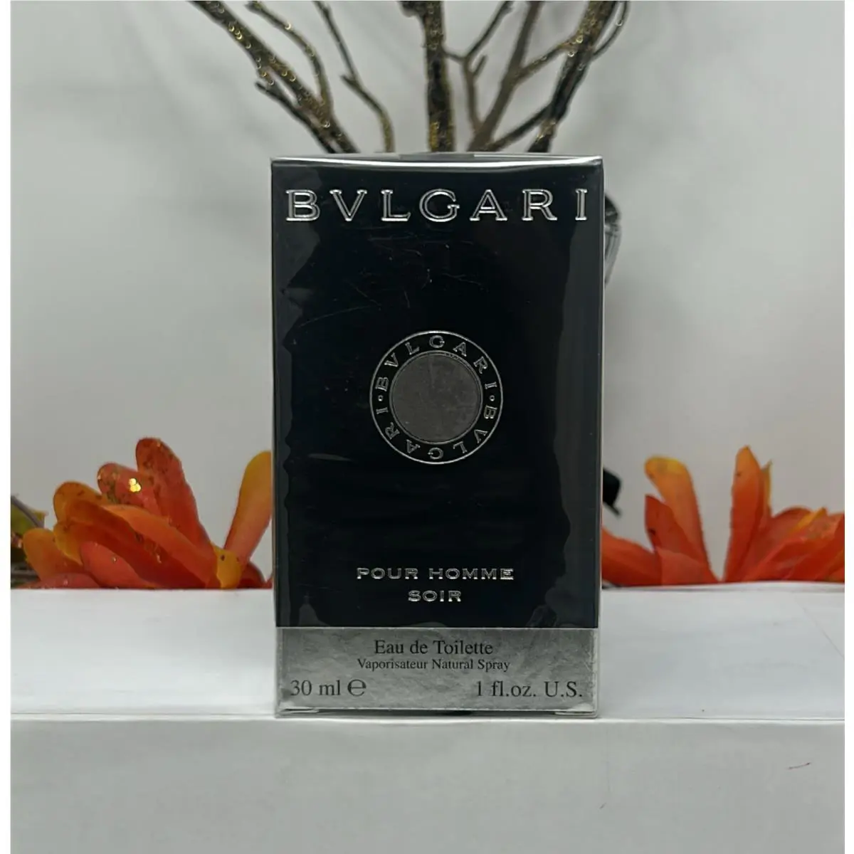 Bvlgari Pour Homme Soir 1oz Eau de Toilette Woody Floral Musk Cologne For Men