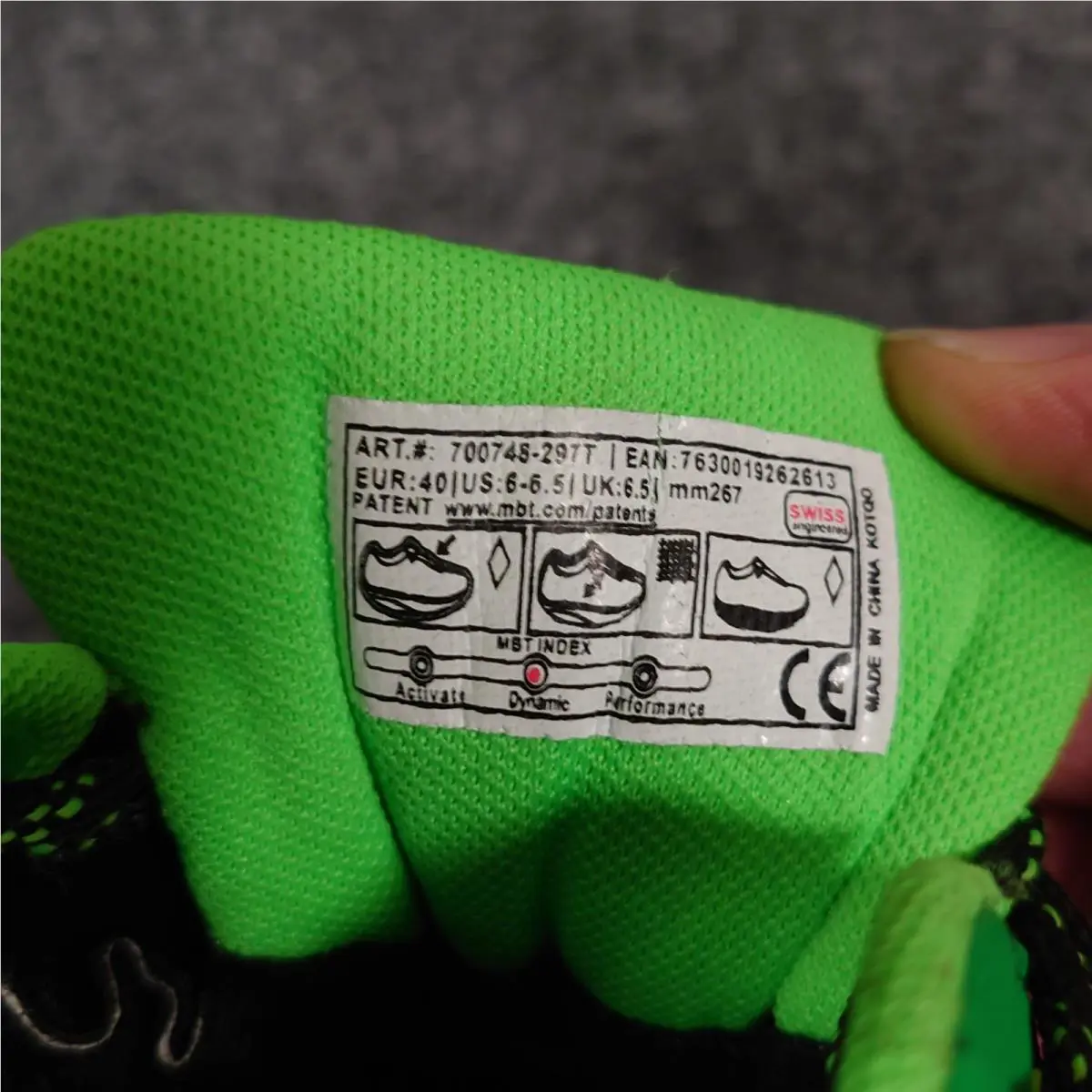 MBT shoes - Gore-Tex Trail Shoes - Trail Shoes - 700748-297T - Green 11