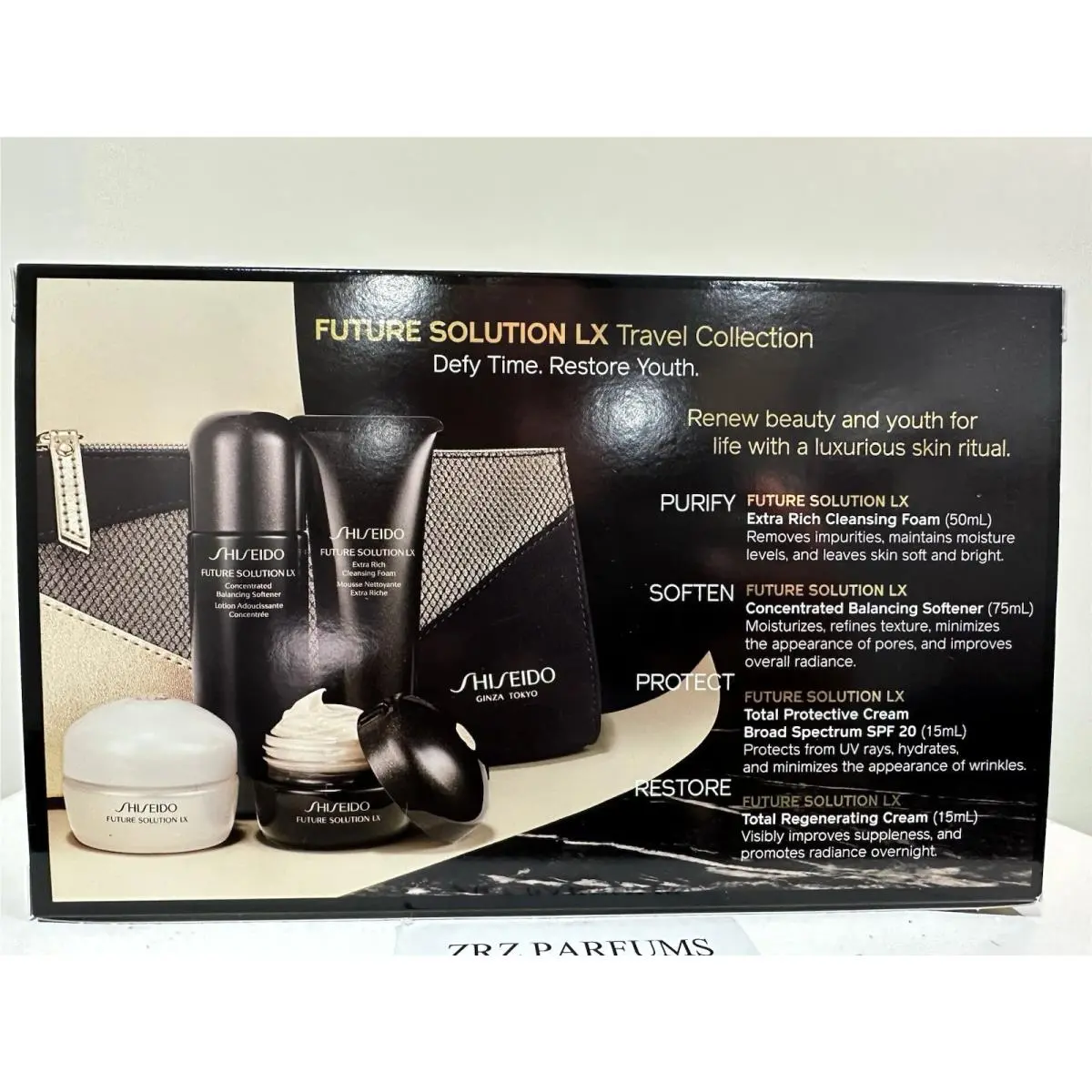Shiseido Future Solution LX 4 Pieces Travel Collection See Pictures/ Description