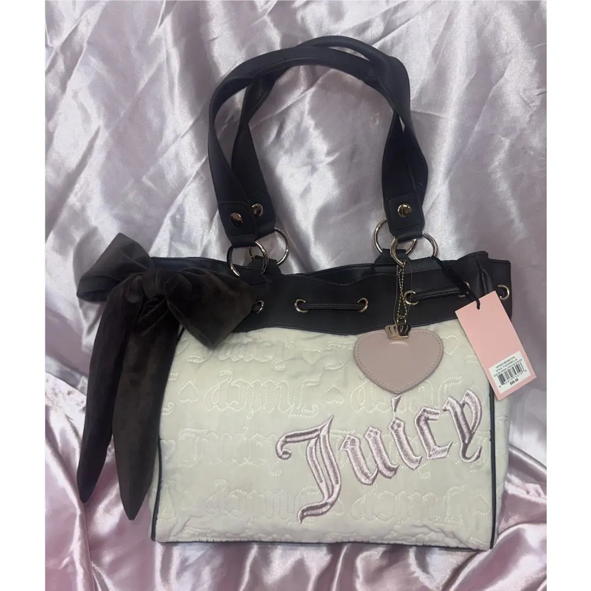 Juicy Couture Daydreamer Bag Chocolate Angel Vintage Dreams Tote Nwot