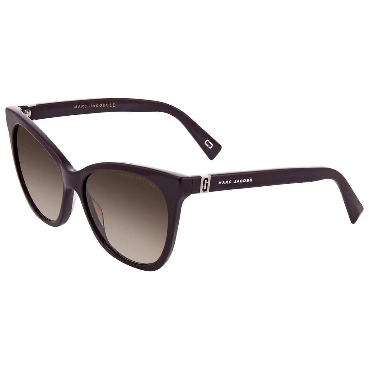 Marc Jacobs Brown Gradient Cat Eye Ladies Sunglasses Marc 336/S 00T7/HA 56 - Purple, Frame: Purple, Lens: Brown