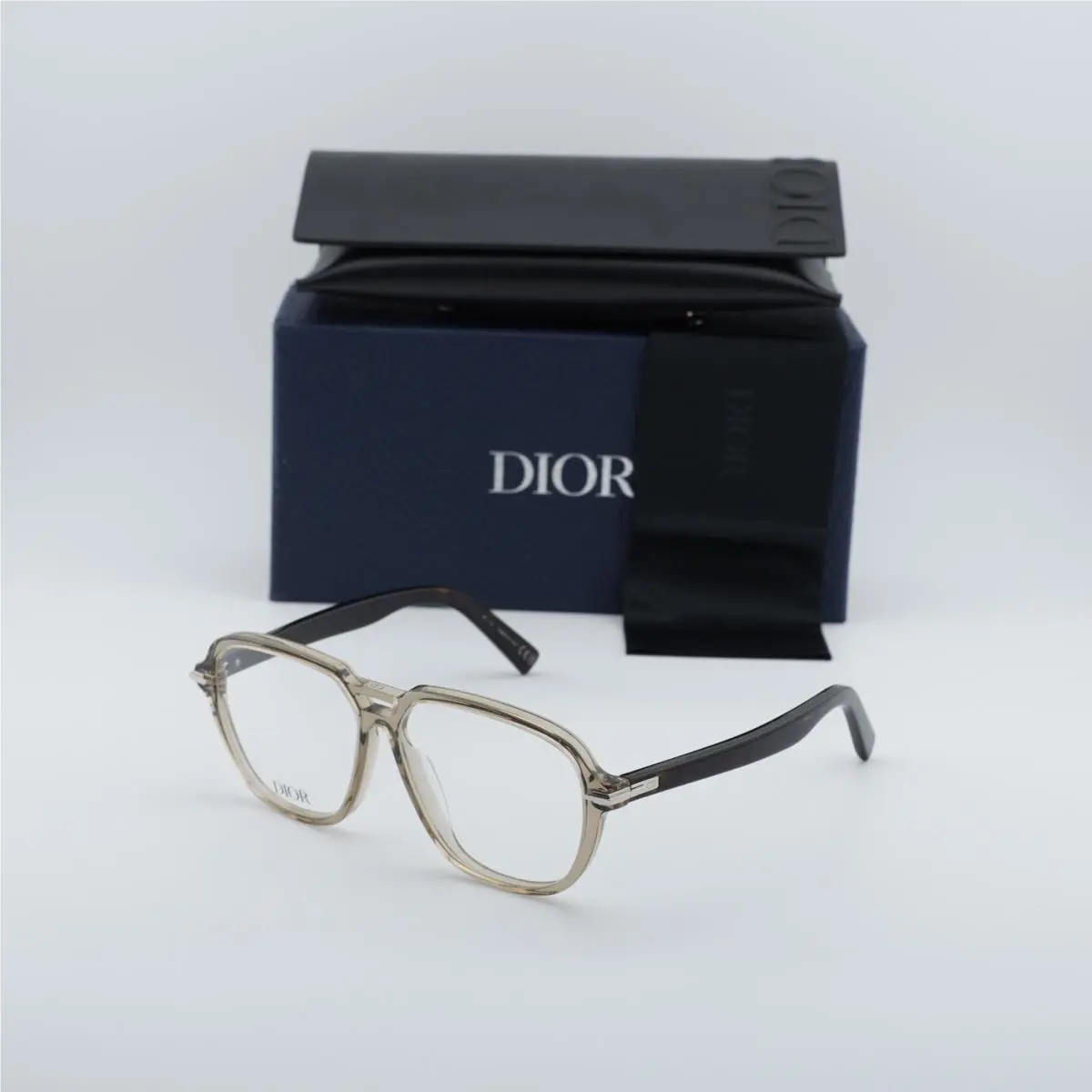 blacksuit O AI 5800 Grey 57mm Eyeglasses by Dior