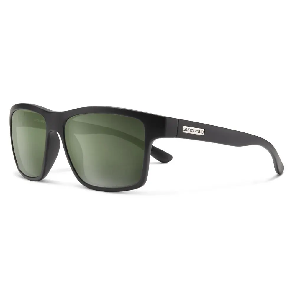 Suncloud A-team Sunglasses - Matte Black - Gray Green by Smith Optics