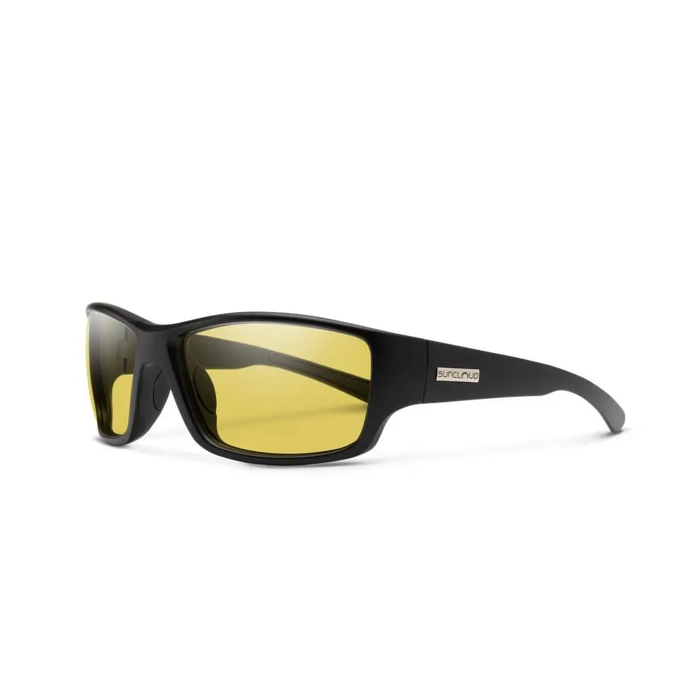 Suncloud Hull Sunglasses - Matte Black - Low Light Yellow by Smith Optics