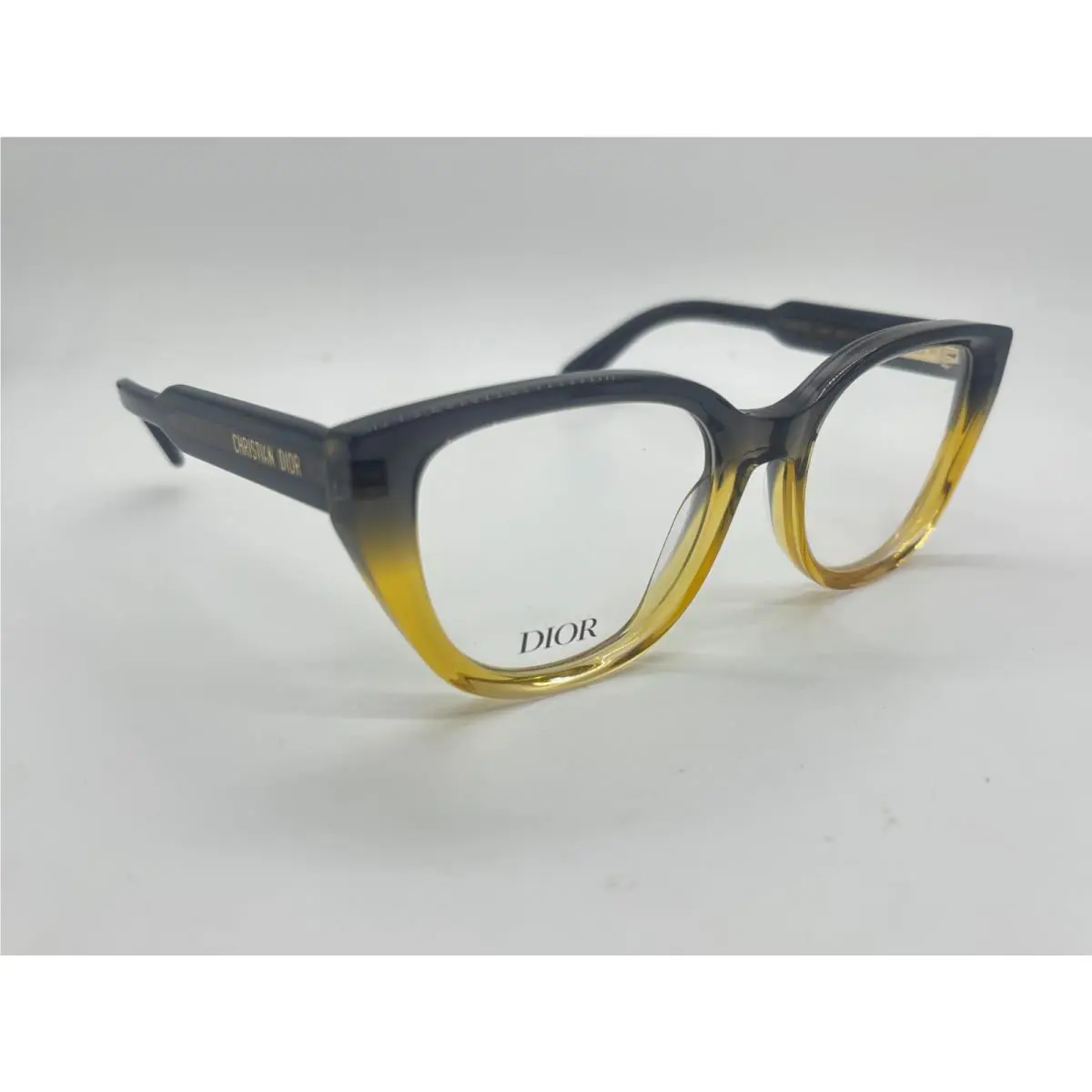 Neew  prismeo B1I 4400 Black Yellow Eyeglasses 52-19-140mm Comes W/set by Dior