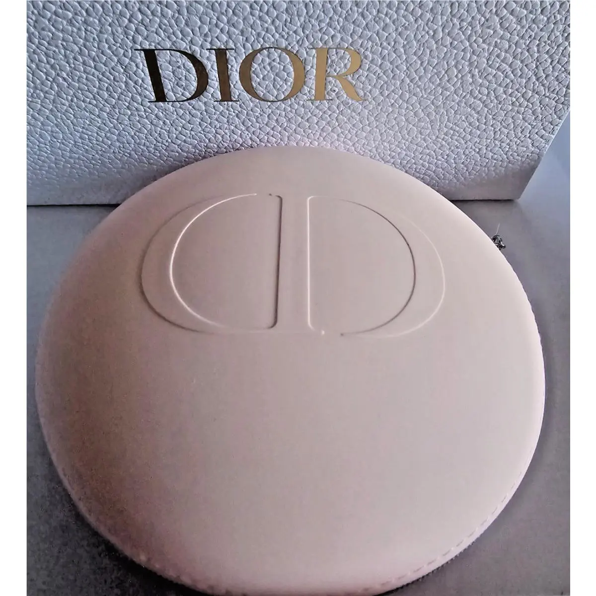 Dior Glow Pouch Round 5 Soft Silicone Pink Makeup Bag