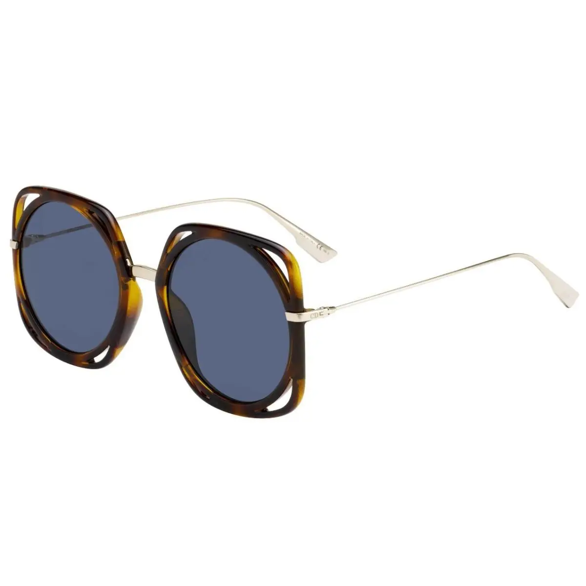 direction Women`s Sunglasses DM2 A9 Havana / Blue Mirror Lens by Dior