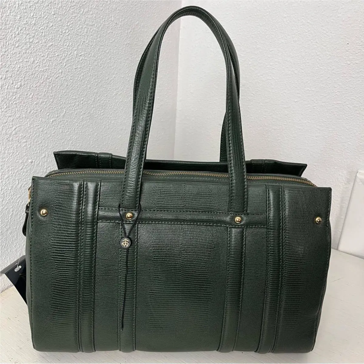 Brooks Brothers Green Medicine Bag Purse Dust Bag