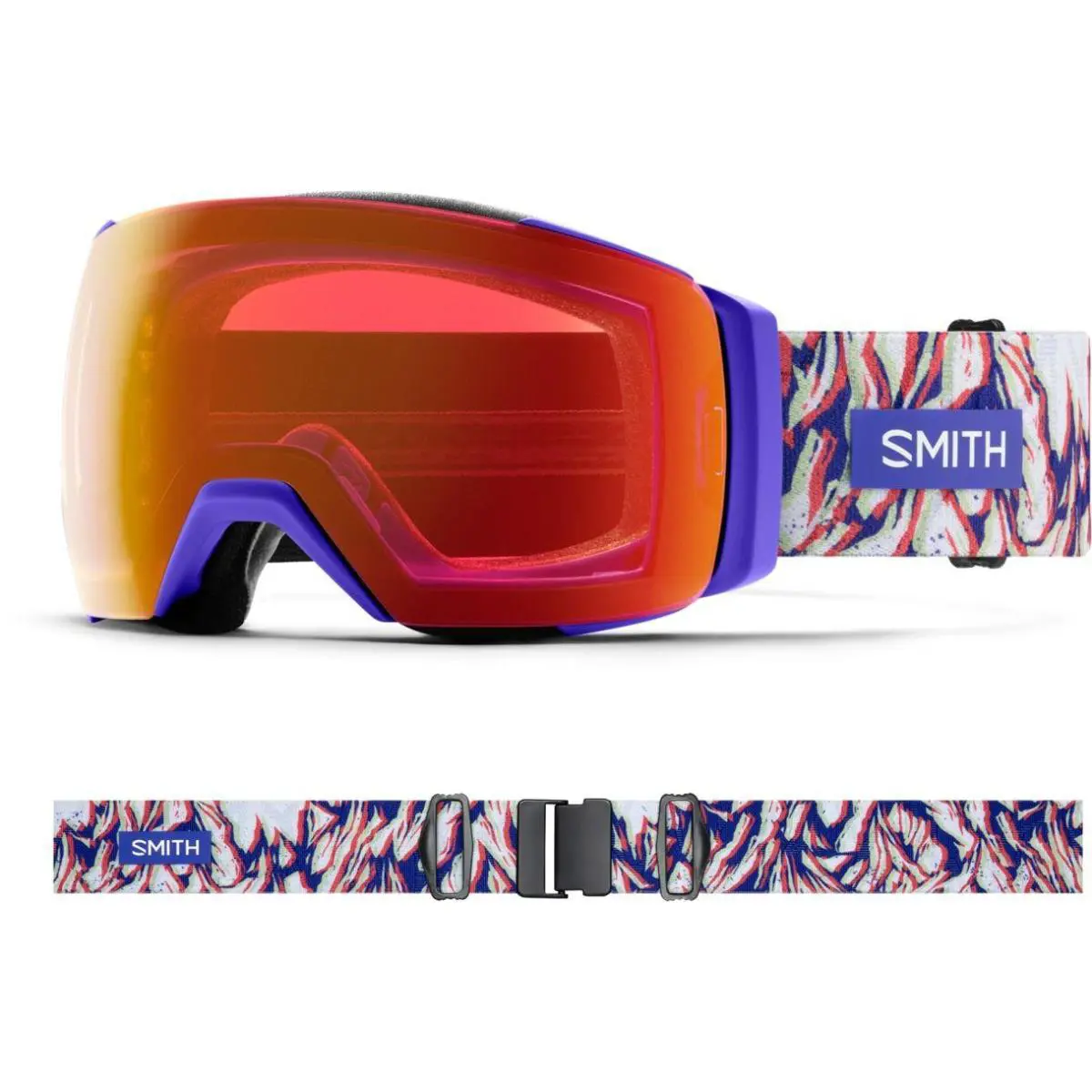 Smith M00723 I/o Mag XL Low Bridge Fit Goggles Ultraviolet Peaking