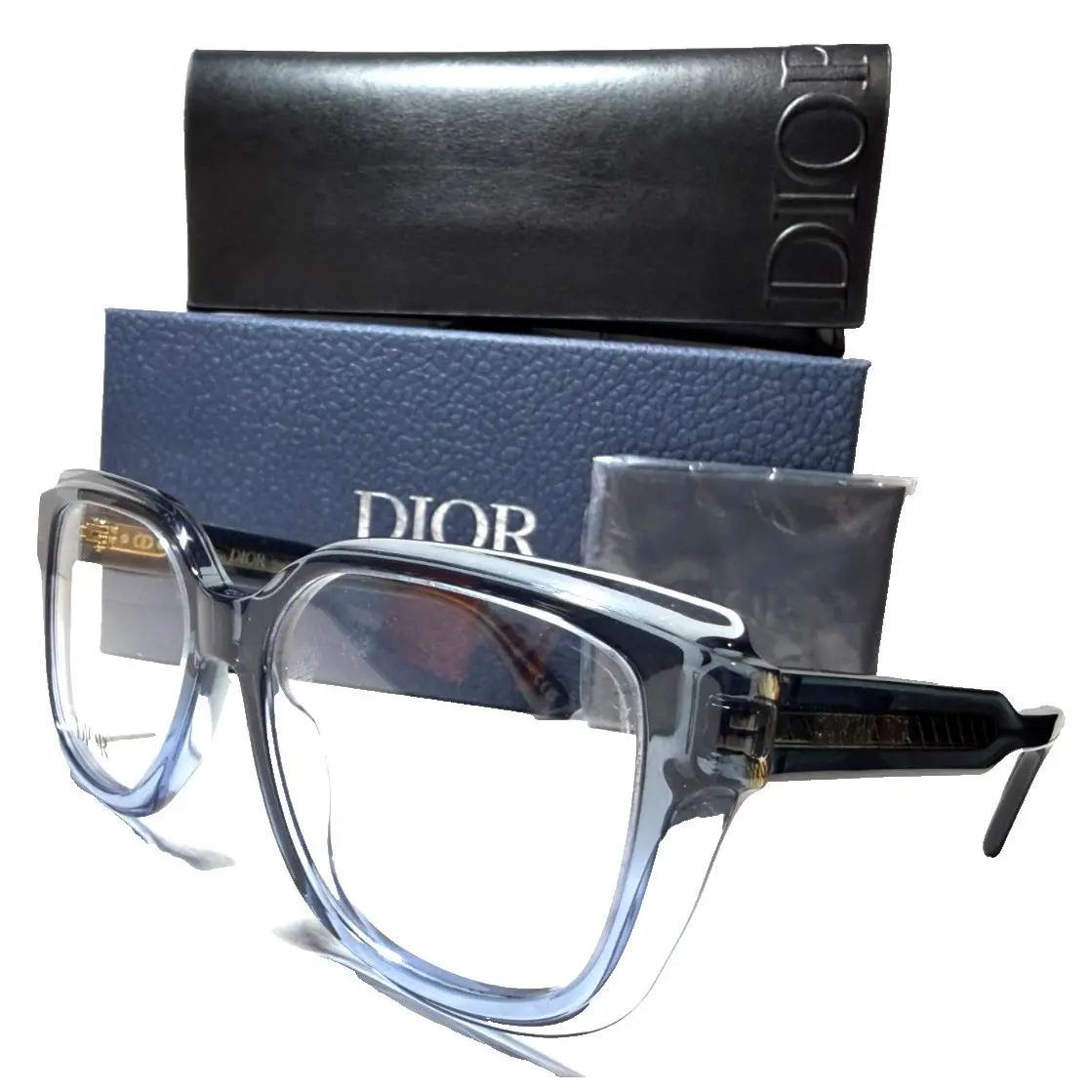 Christian  prizmeo S2I 4900 Crystal Blue Gold Eyeglasses 54-17 by Dior