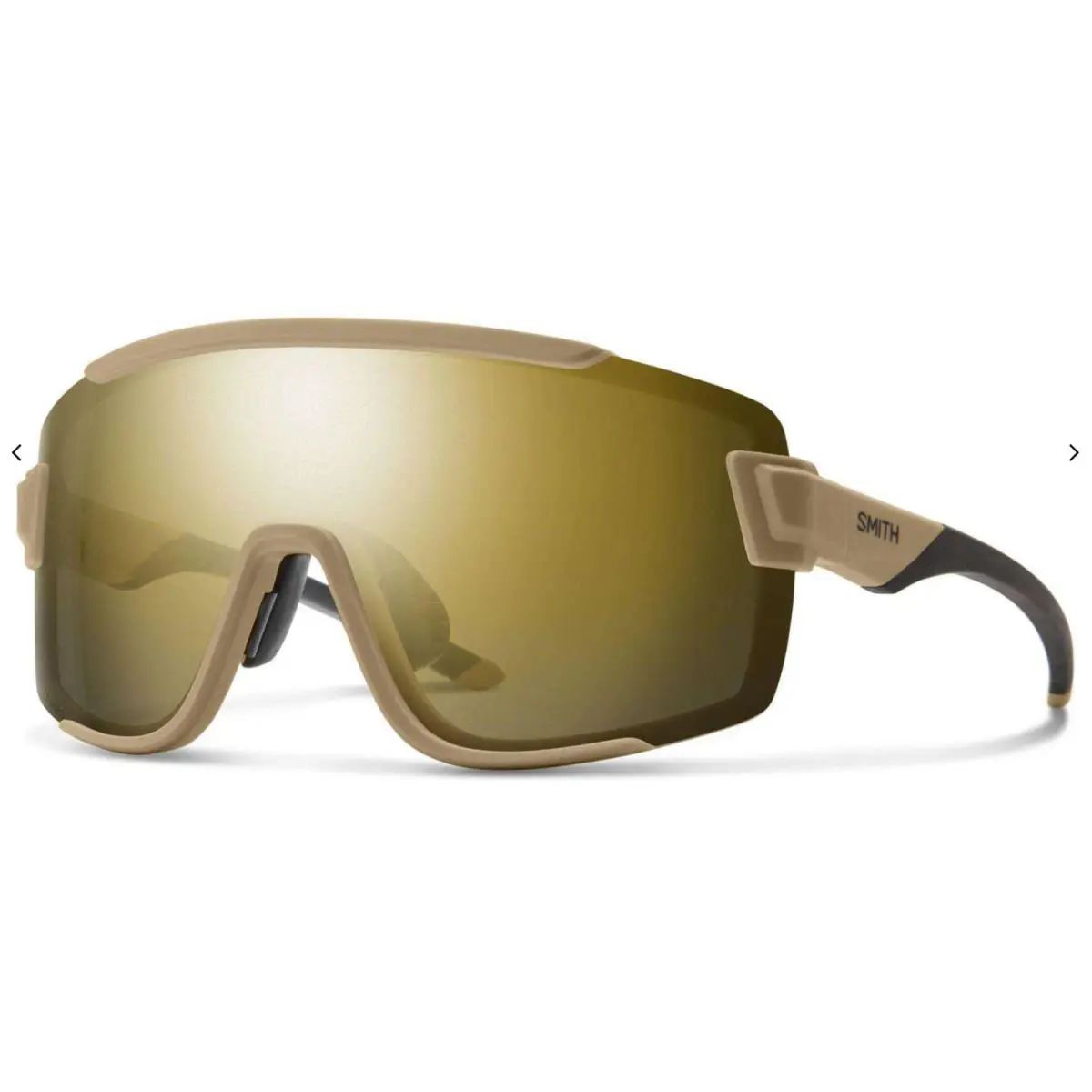 Smith Wildcat Sunglasses-matte Safari-cp Black Gold + Clear Lens