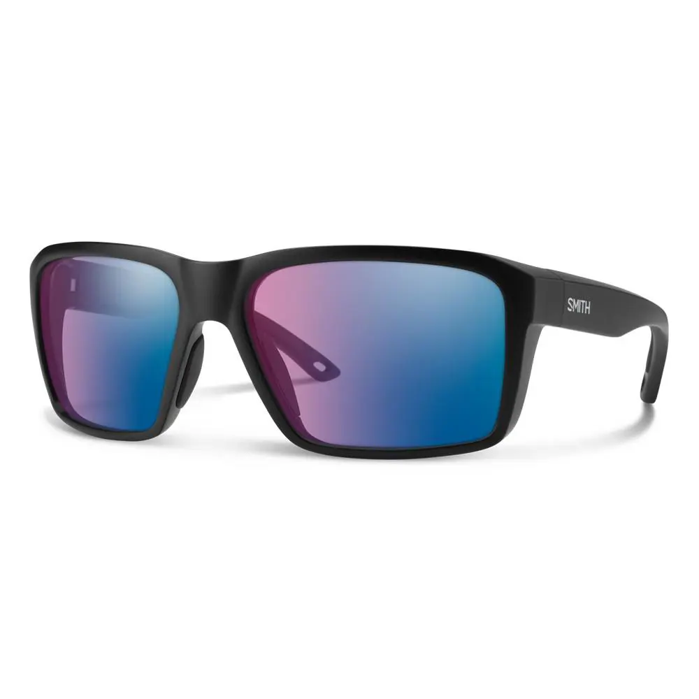 Smith Backcast Sunglasses - Matte Black - Polarchromic Rose