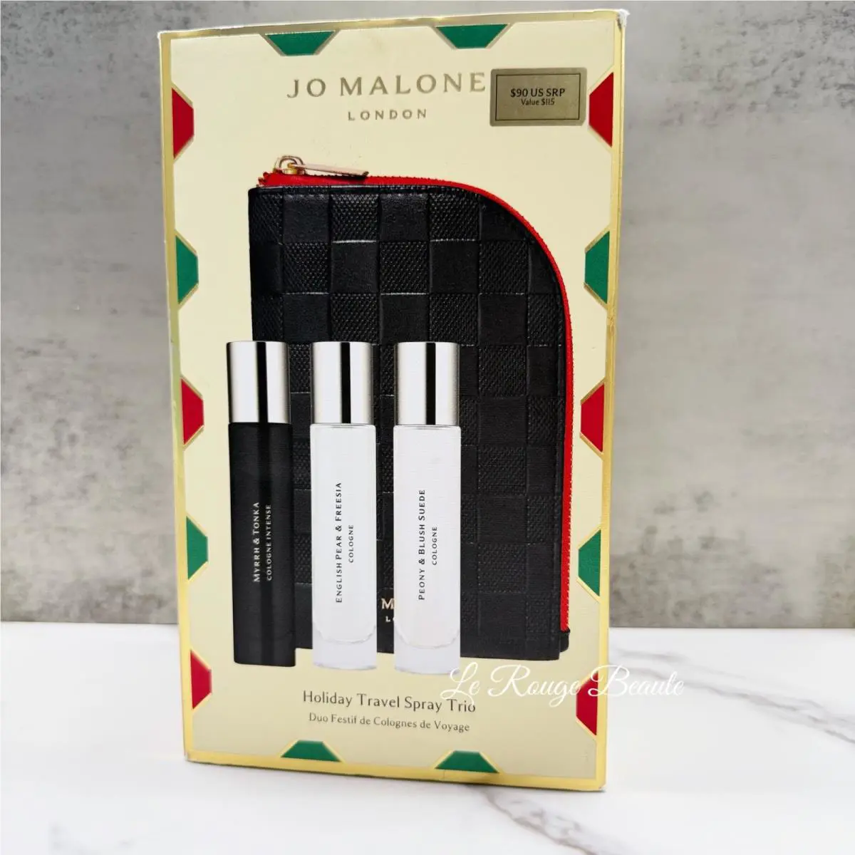 Jo Malone Cologne Perfume Trio Gift Set + Travel Bag - 10ml Each