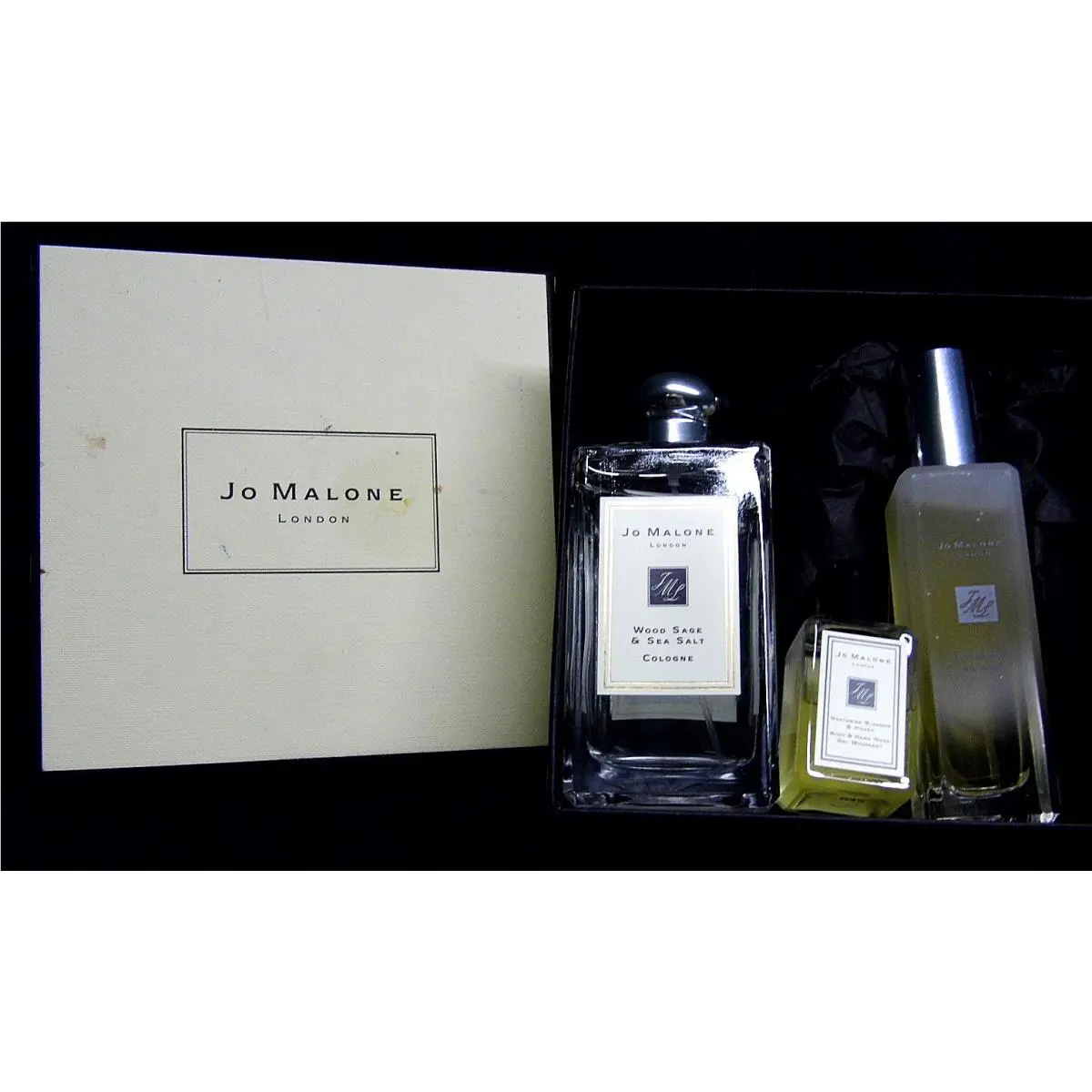 JO Malone Spray Cologne Waterlilly 1 Fl. Oz/wood Sage Sea Salt 3.4 Fl. OZ