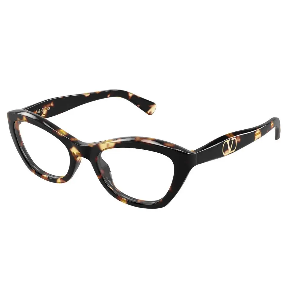 Valentino VG0012O 002 Avana Lucido Eyeglasses 53-20-140