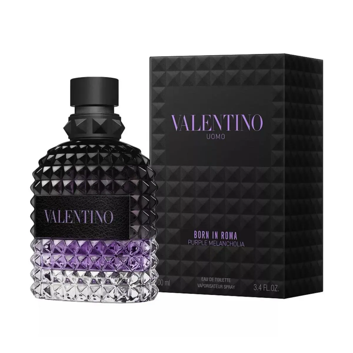 Valentino Uomo Born In Roma Purple Melancholia Edt 3.4oz /100ml Men Cologne