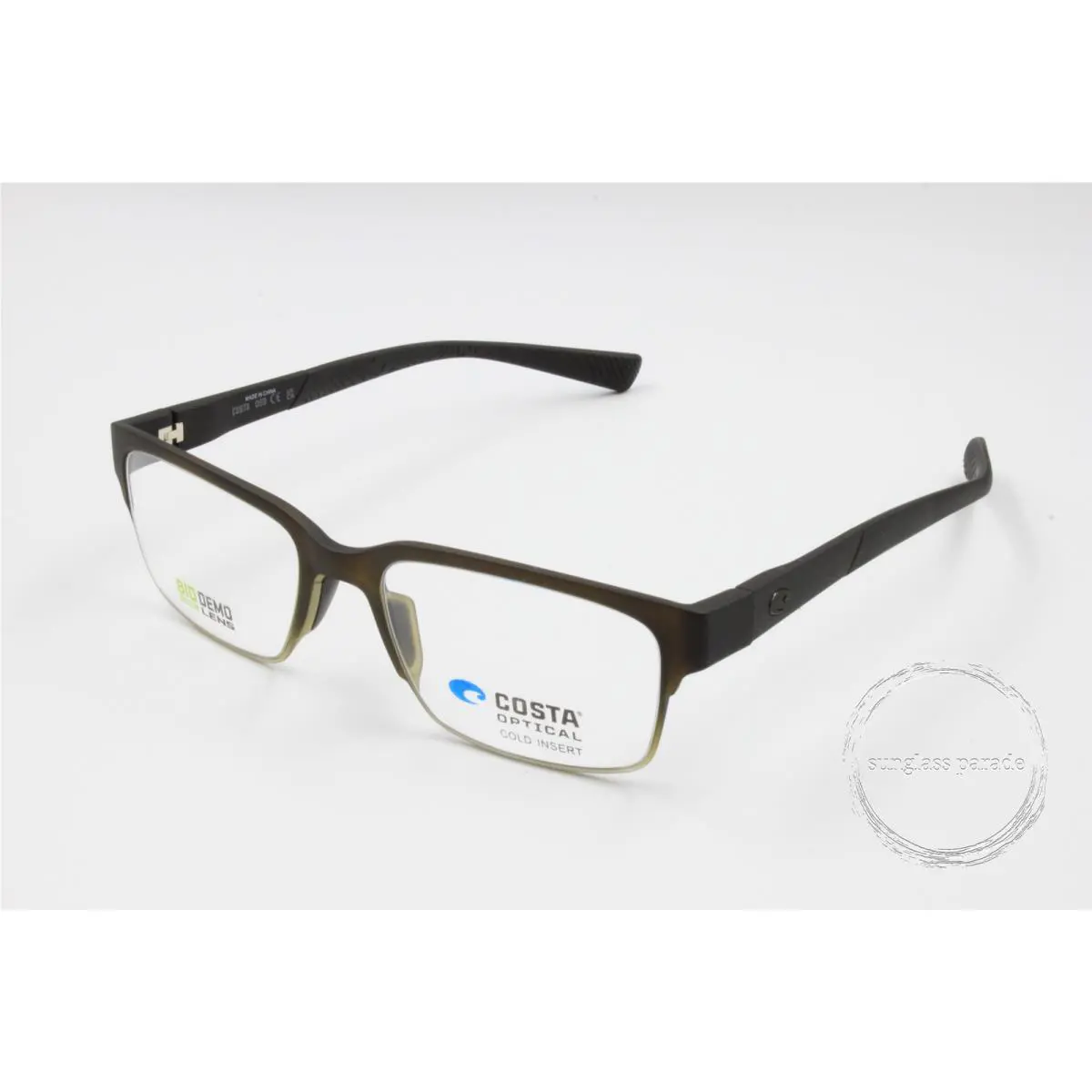 Costa 6A8008V 800803 Ocean Ridge 220 Matte Olive Green 53mm Men`s Eyeglasses