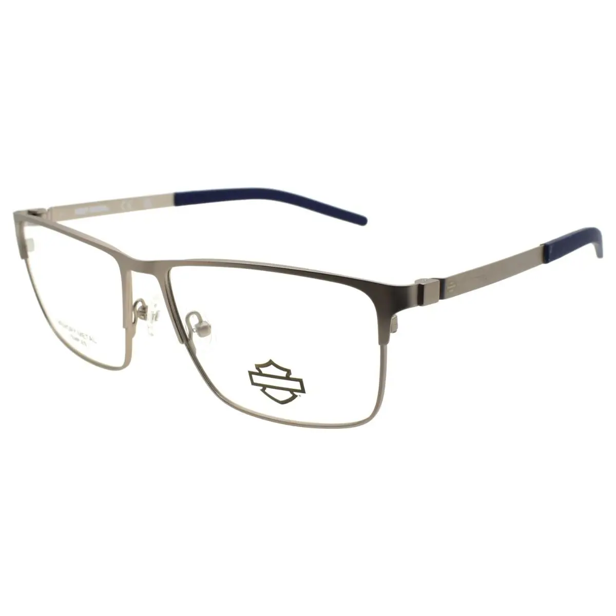 Harley Davidson HD50102 011 Men`s Eyeglasses 58-16-145 Matte Light Nickelt