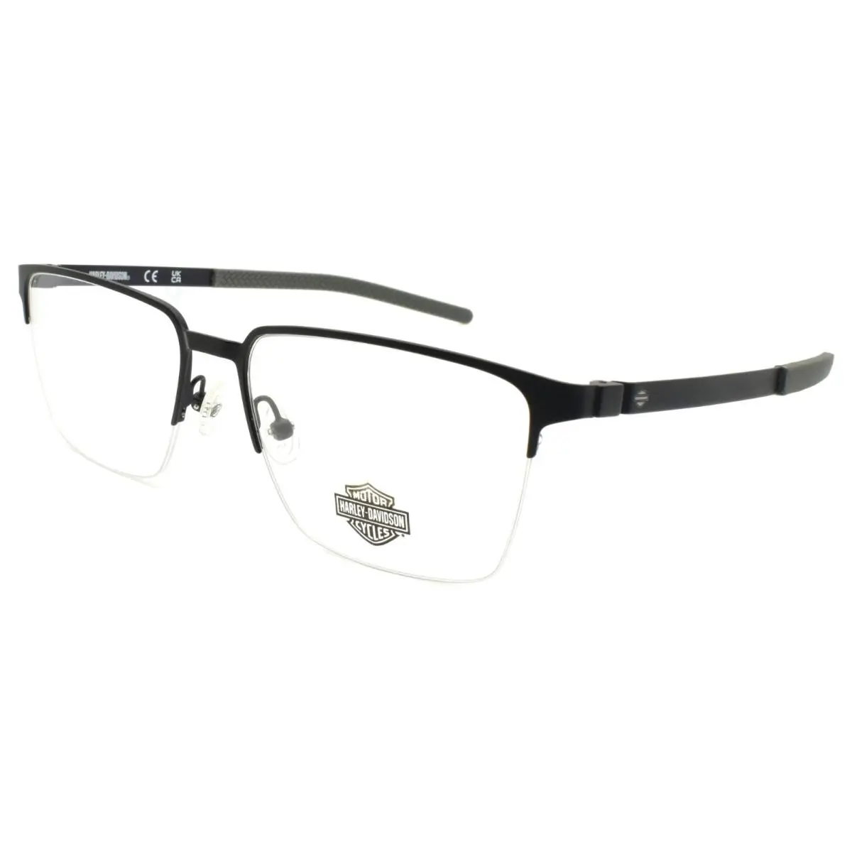 Harley Davidson HD50019 091 Men`s Eyeglasses Half-rim 56-17-145 Matte Blue