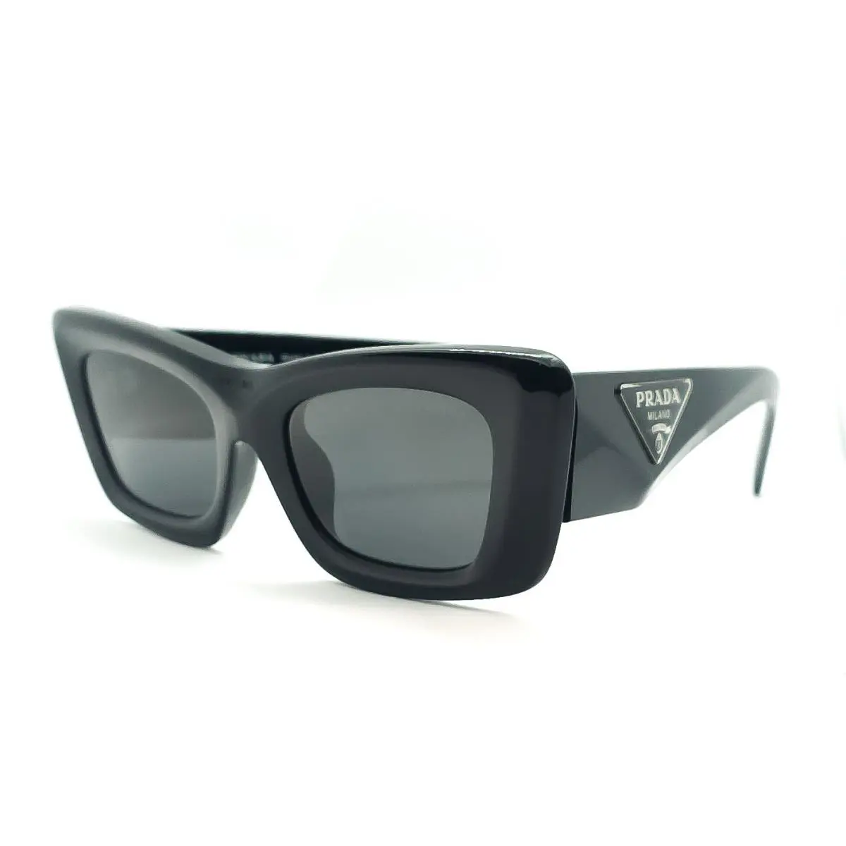 Prada Spr 13Z-F Sunglasses 1AB-5S0 Black/gray Lenses Size 52