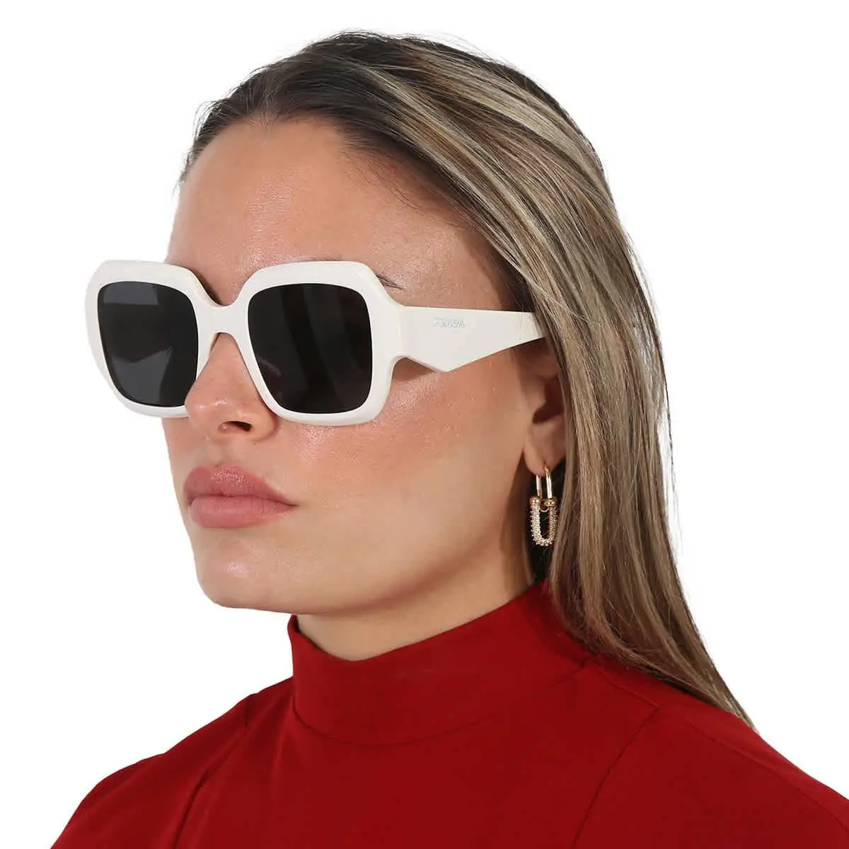 Prada Dark Grey Sport Ladies Sunglasses PR 28ZS 17K08Z 53 PR 28ZS 17K08Z 53