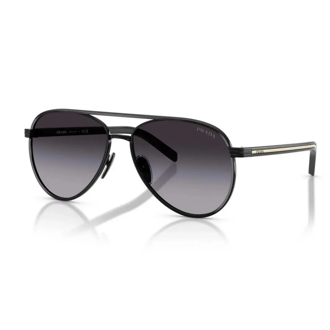 Prada Sunglasses PRB57S AAV90A Black Frame / Grey Gradient Lens 56mm