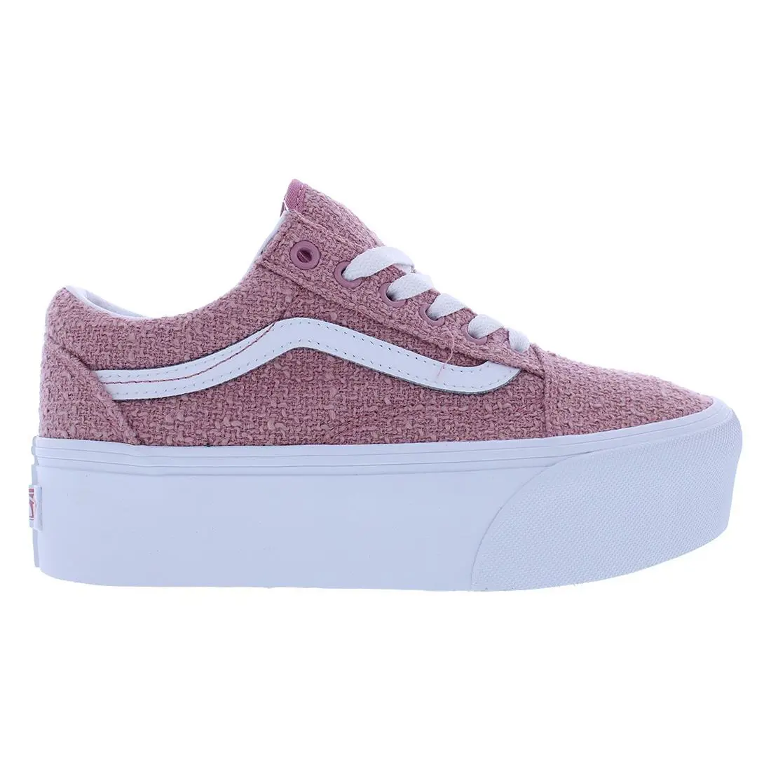 Vans Old Skool Stackform Unisex Shoes - Tweed Foxglove, Main: Pink