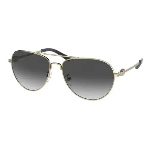 Tory Burch Unisex Gold Pilot Aviator Sunglasses TY6083 58mm Gradient Lens