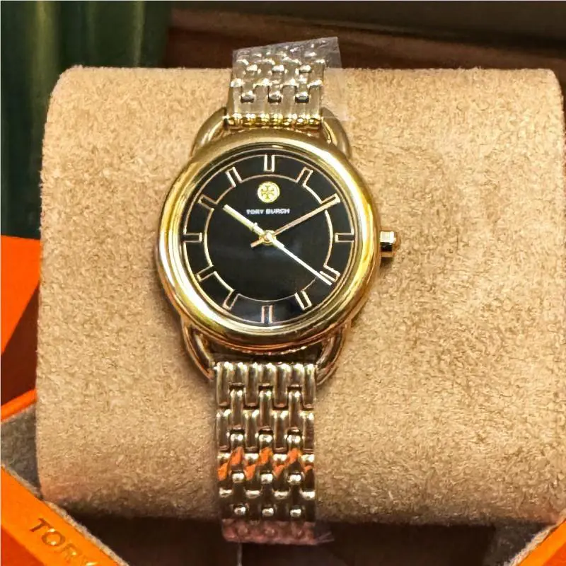 Tory Burch Ravello Gold Tone Stainless Steel Bracelet Watch TBW7213
