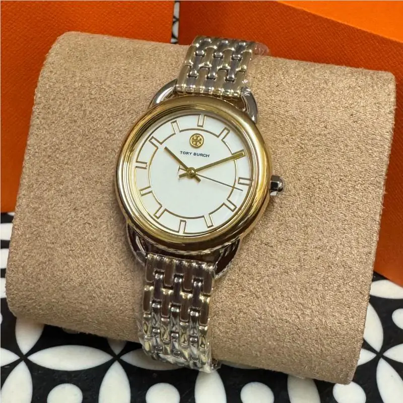 Tory Burch Ravello Watch Two-tone Gold/stainless Steel/ivory TBW7214