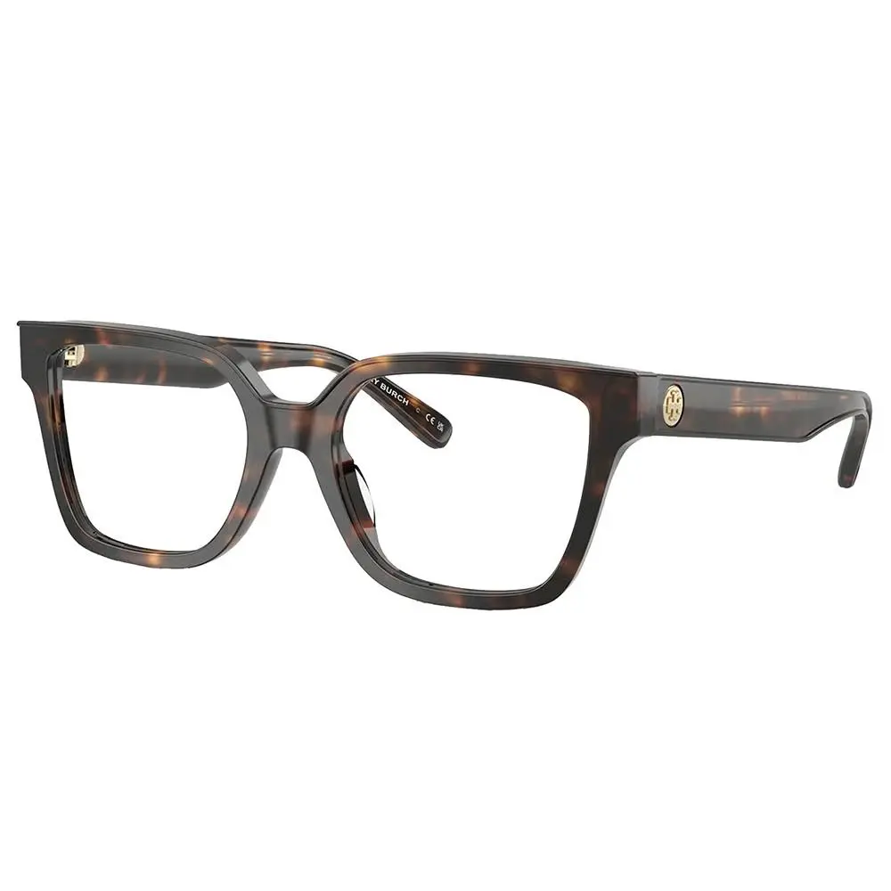 Tory Burch TY 2148U 1964 Dark Tortoise Plastic Square Eyeglasses 52mm