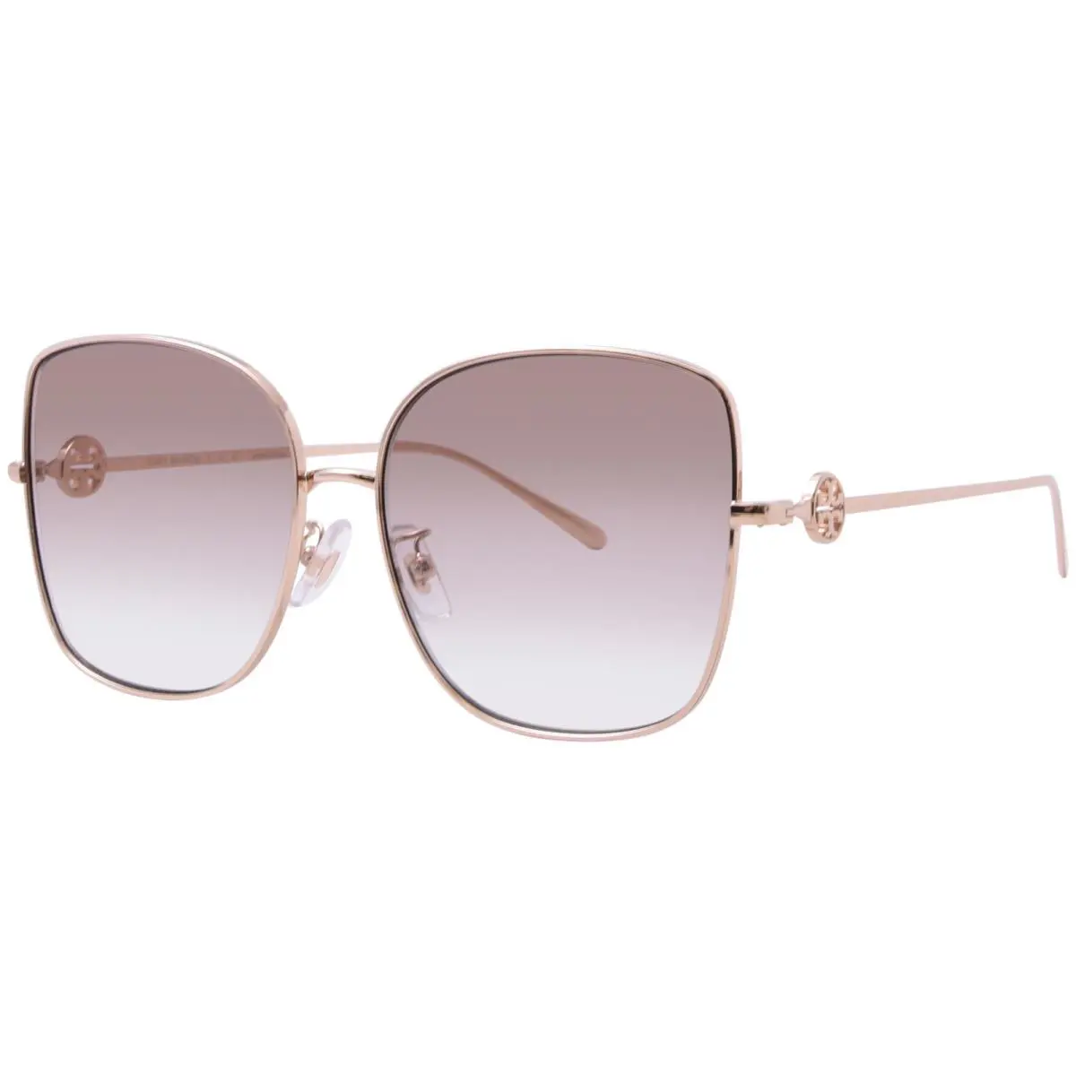 Tory Burch TY6106D 335313 Sunglasses Women`s Rose Gold/light Brown Gradient 60mm