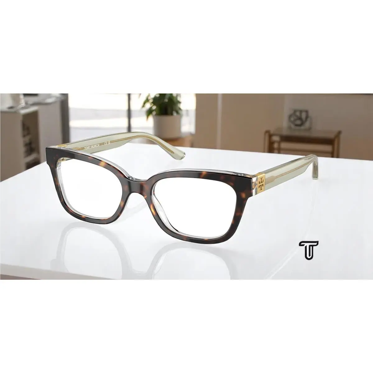 Tory Burch TY2084 1560 Crystal Tortoise Demo Lens 52 mm Women`s Eyeglasses