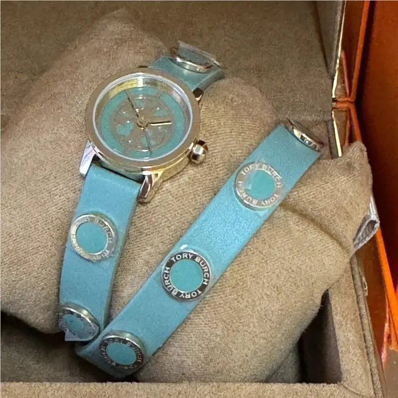 Tory Burch Reva Mini Women Watch Double Wrap Studded Watch TRB4014