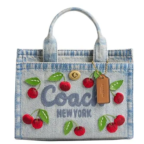 Women`s Camo Cargo Tote 20 B4/Denim Multi by Coach