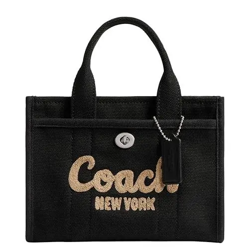 Women`s Camo Cargo Tote 20 Black by Coach