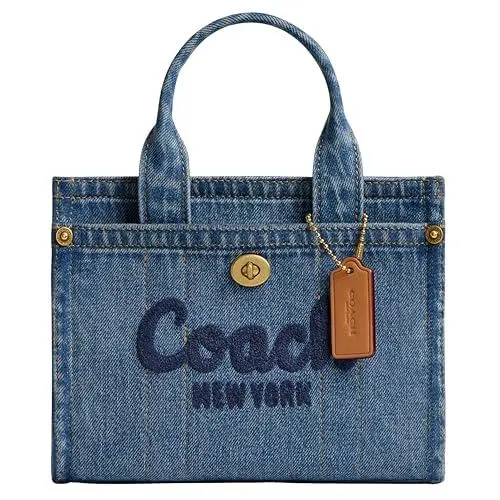 Women`s Camo Cargo Tote 20 Indigo by Coach