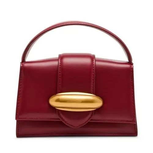 Steve Madden Mishell Mini Top Handle Crossbody Bag Red Gold