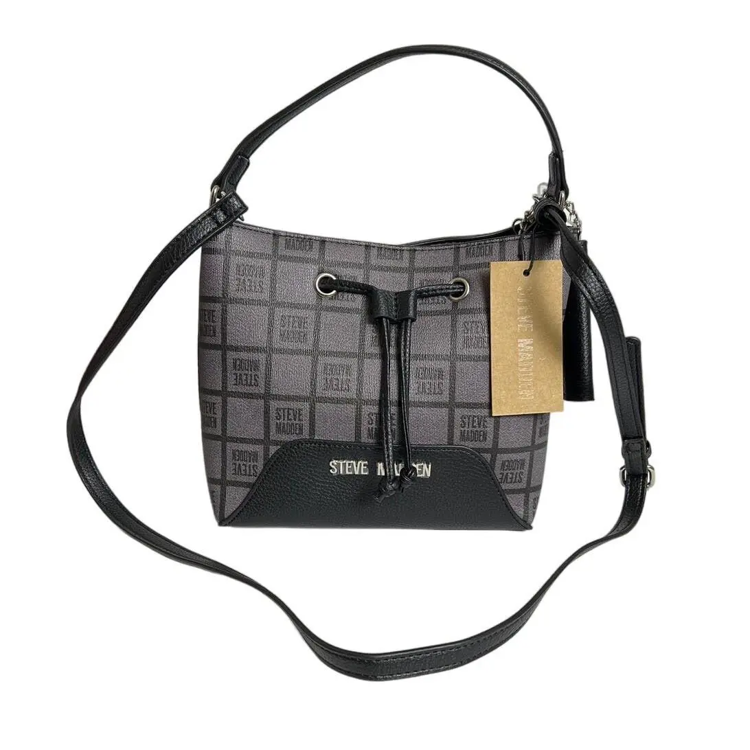 Steve Madden Bkevin Black Bucket Crossbody Bag DR137045
