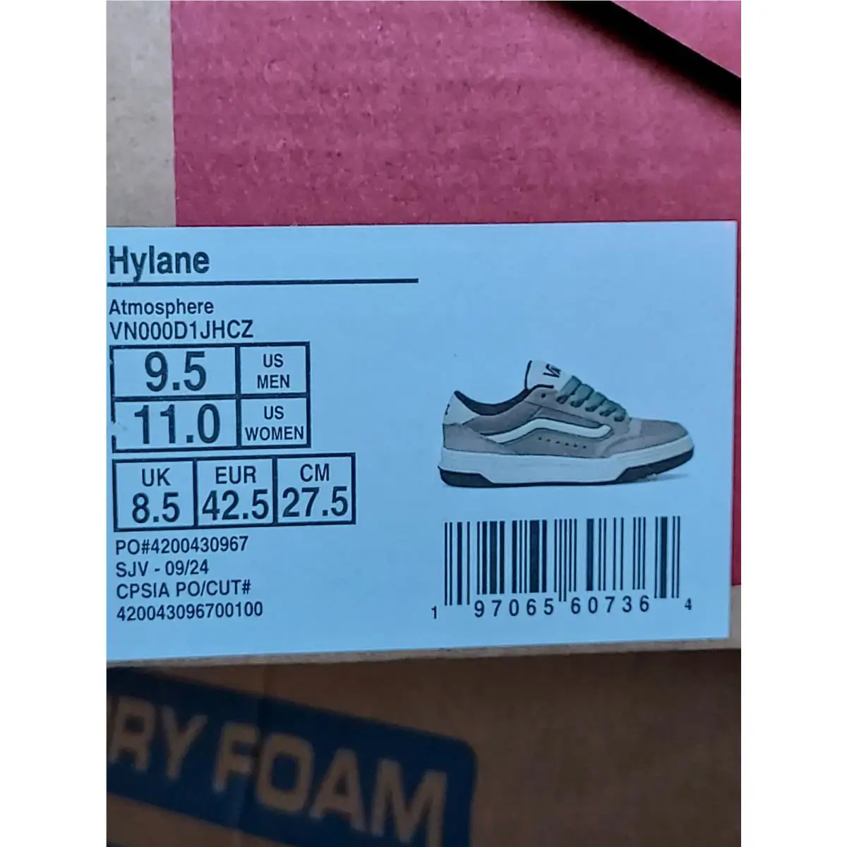 Vans shoes - Womens-Vans Hylane - Hylane - VN000D1JHCZ - Atmosphere (UPC: 197065607364) 7