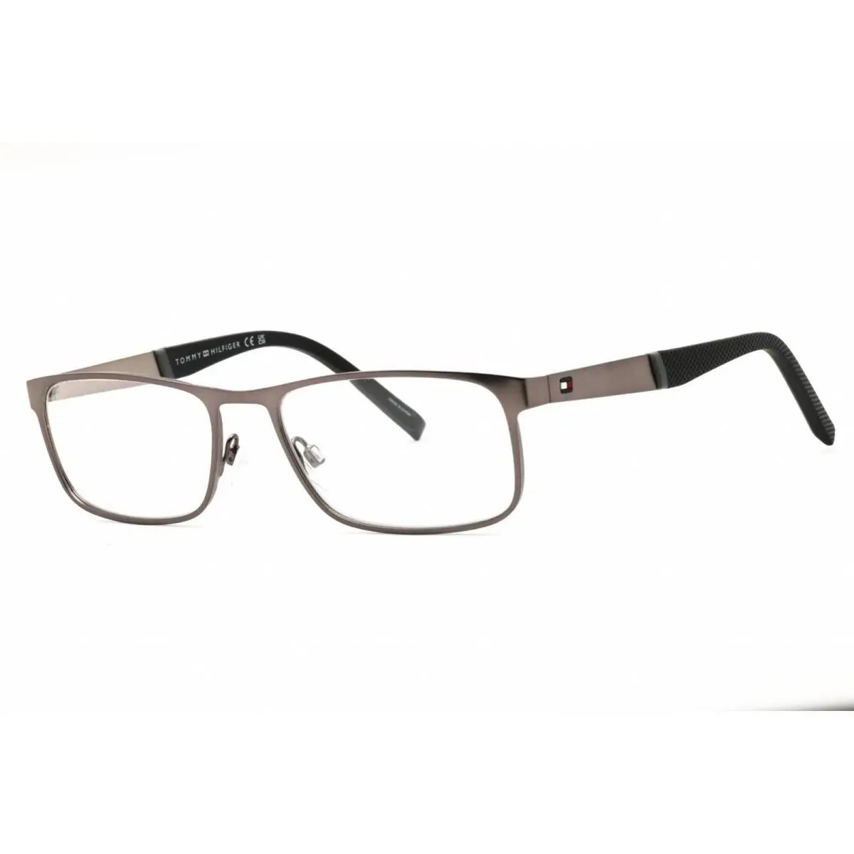 Tommy Hilfiger Men`s Eyeglasses Matte Dark Ruthenium Metal Frame TH 2082 0R80 00
