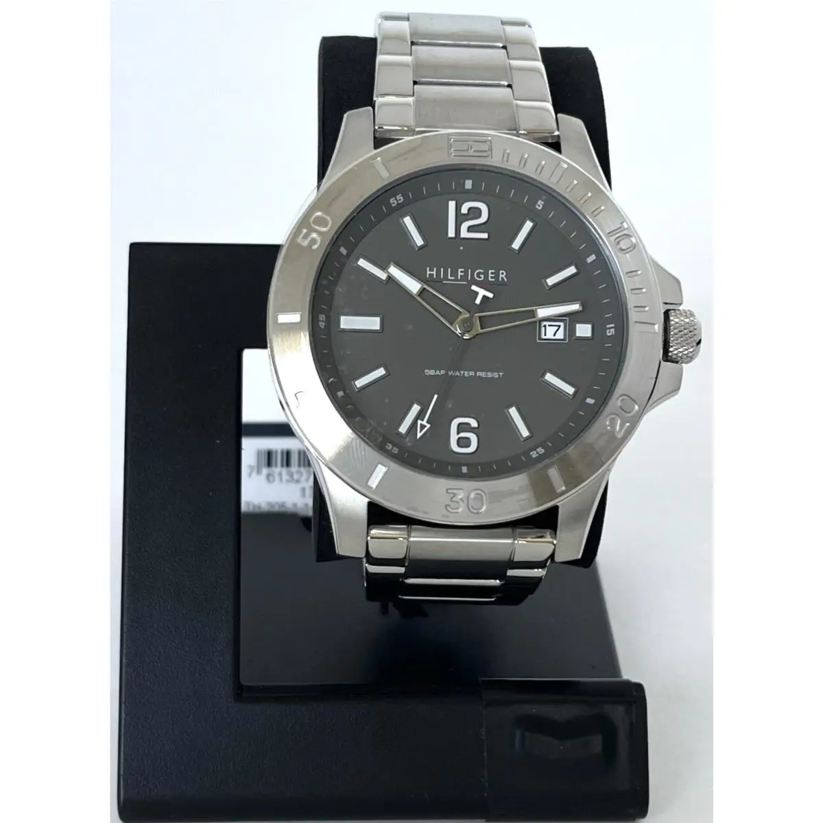 Tommy Hilfiger Mens Gray Stainless Steel Watch 1791995