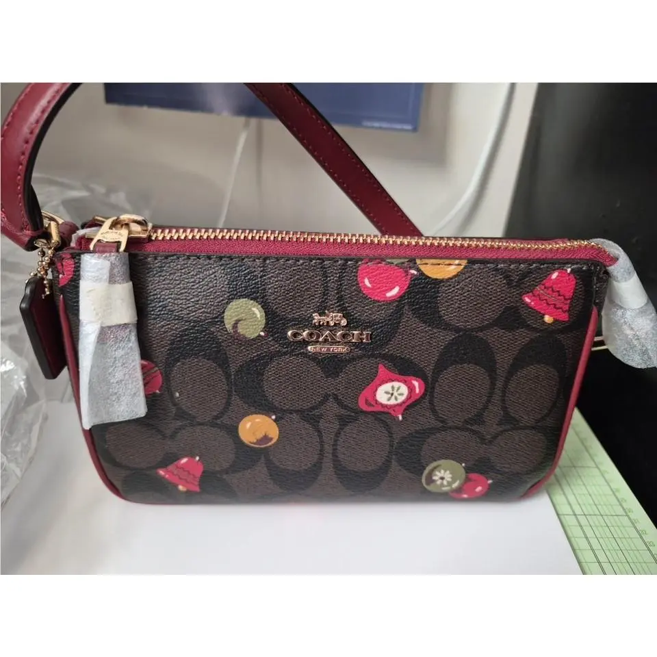 Coach One Shoulder Bag Christmas Ornament Signature 8a