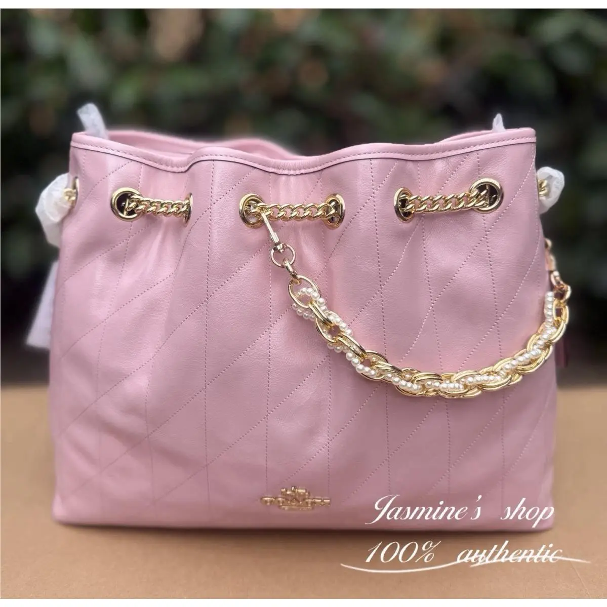 Coach Evelyn Shoulder Bag with Quilting CDR00 Carnation