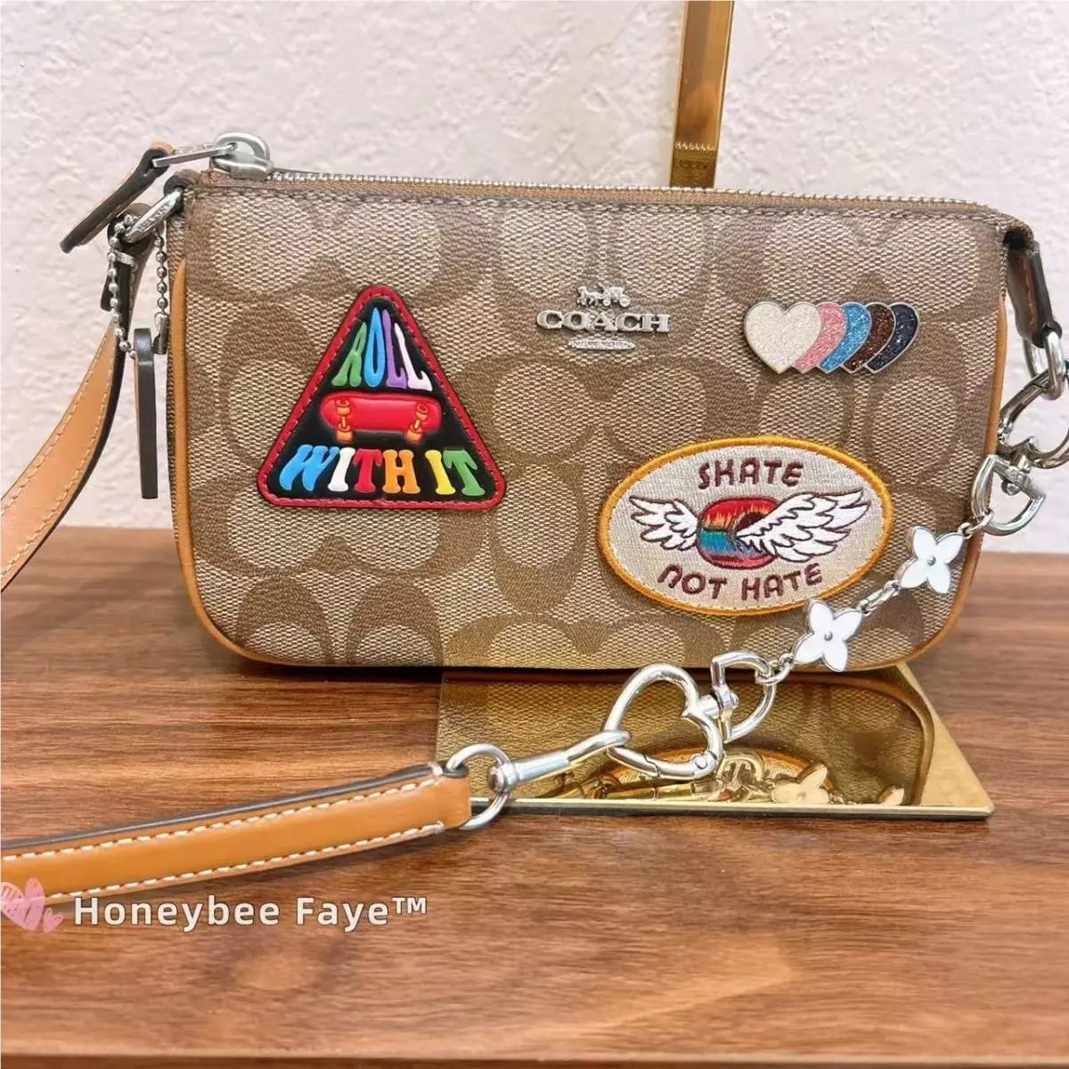 Coach Nolita 19 In Signature Canvas with Patches CK383