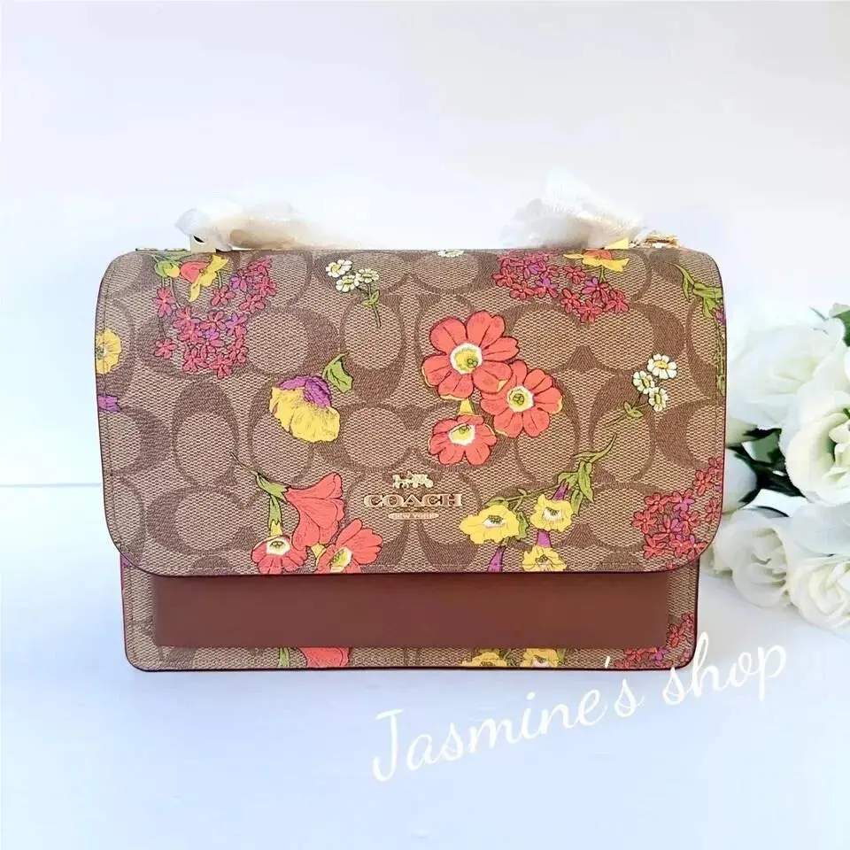 Coach Klare Crossbody In Signature Canvas with Floral Print CR164
