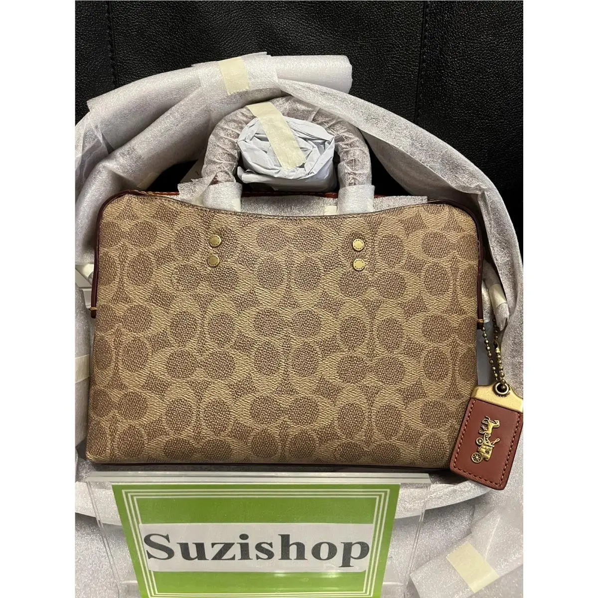 Coach Rogue Slim Brief 25 In Signature Canvas Size :small